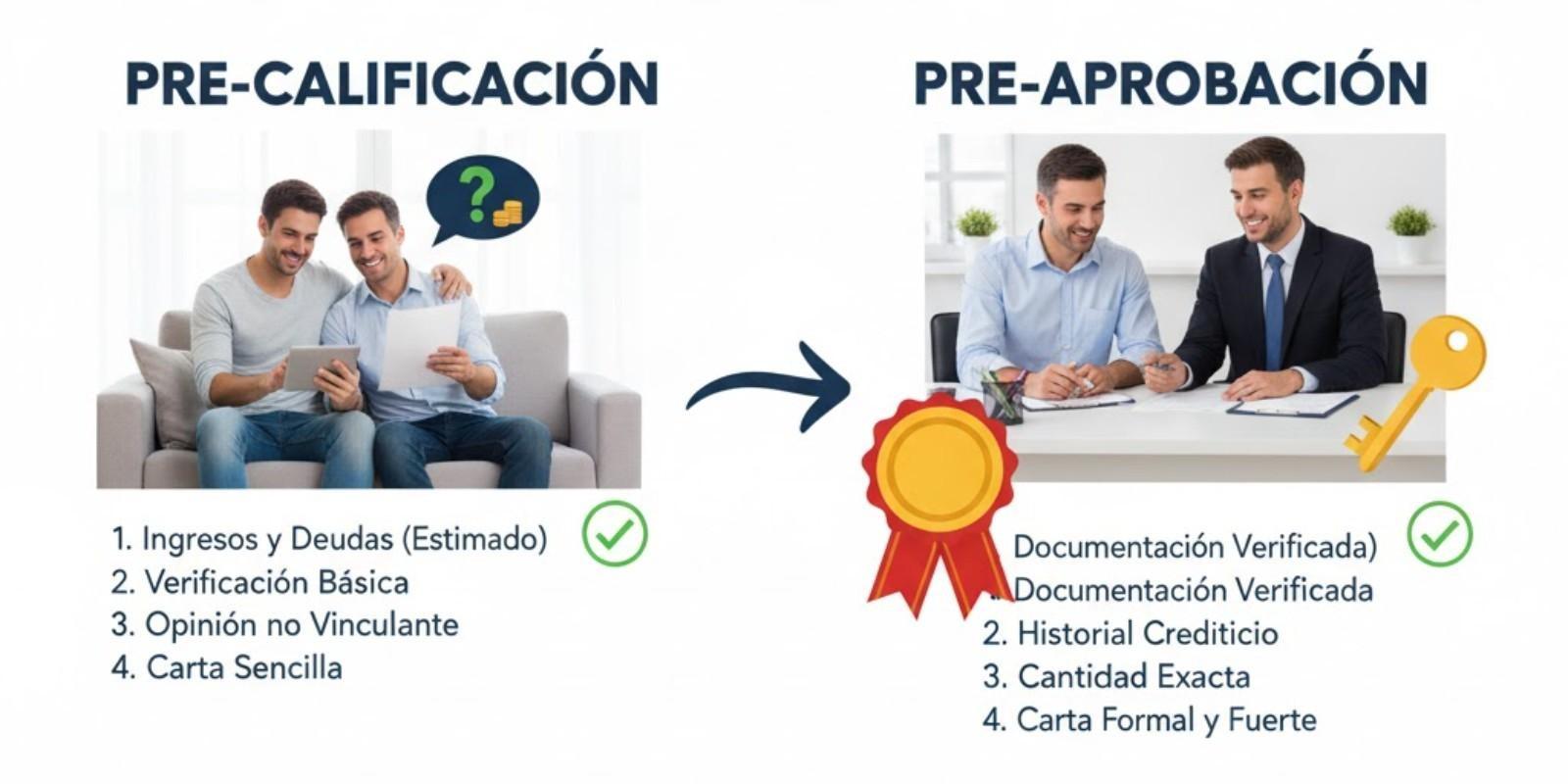Diferencia entre Pre-Aprobación y Pre-Calificación
