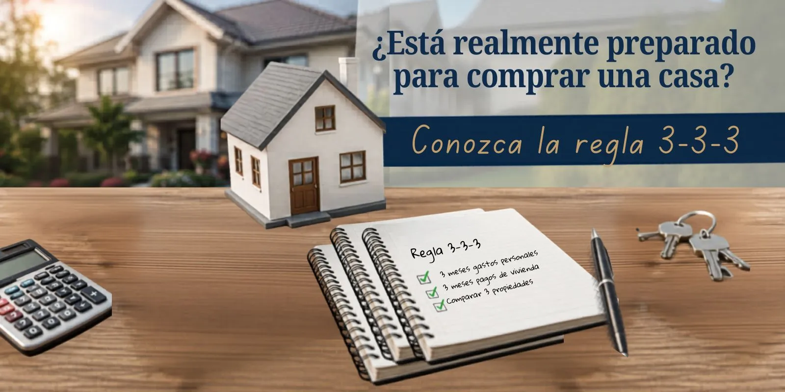 ¿Está realmente preparado para comprar una casa? Conozca la regla 3-3-3